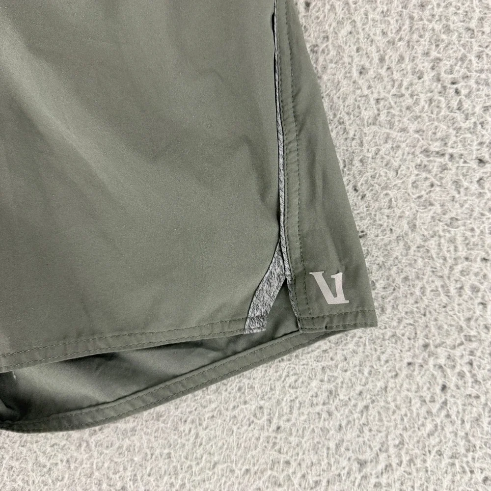Vuori Trail Short Lined Mens Medium Green Athletic Running Hiking Zip Pocket